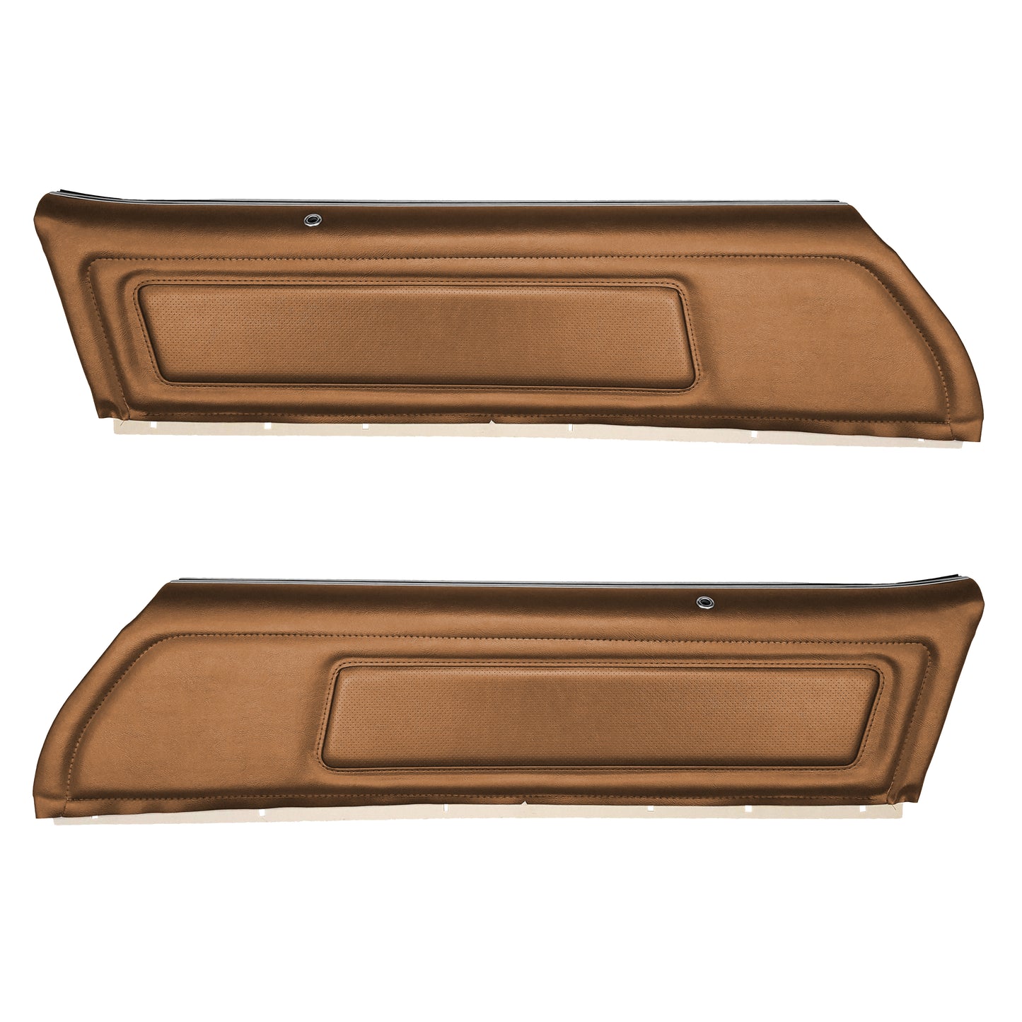 73/75 FIREBIRD/TRANS AM "DELUXE" UPPER DOOR PANELS (PRE-ASSEMBLED) - SADDLE