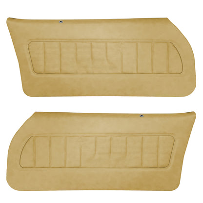 77 CAMARO "DELUXE" DOOR PANELS (PRE-ASSEMBLED) -  BUCKSKIN
