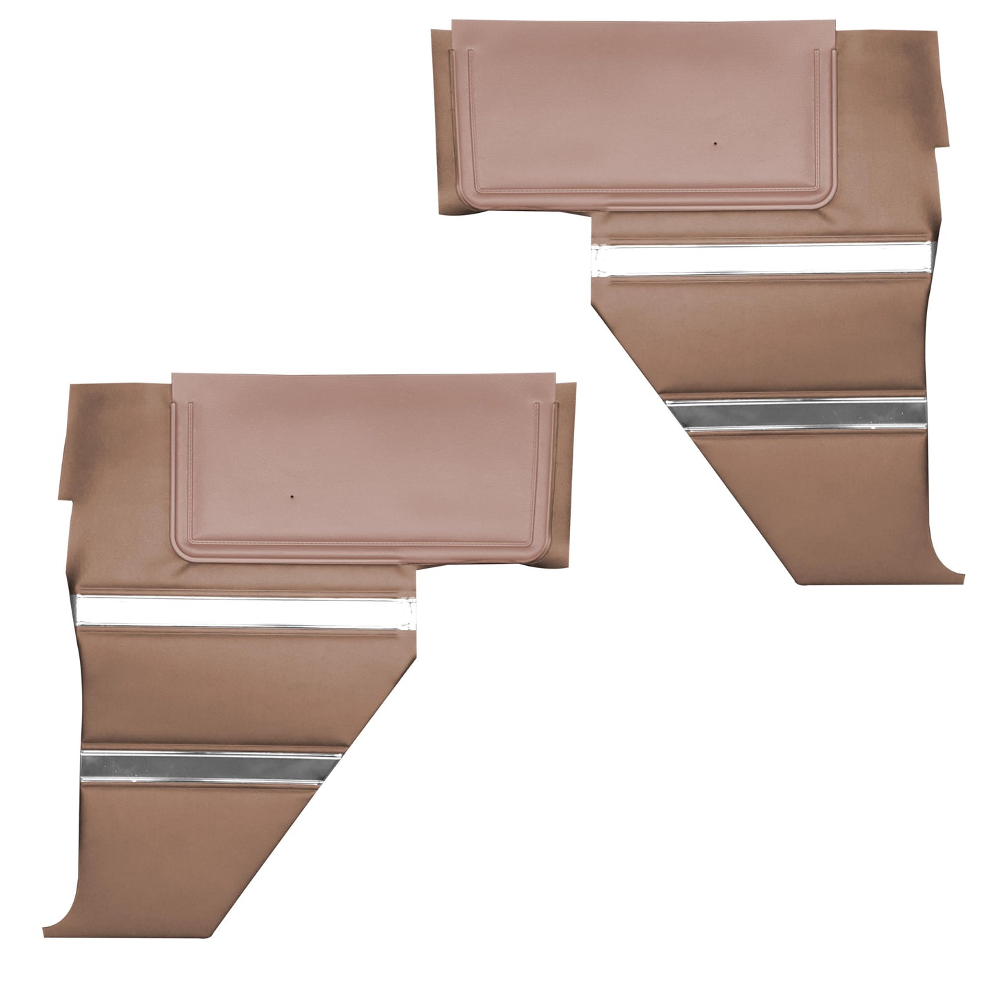 64 SPORT FURY CONVERTIBLE REAR PANELS - COPPER W/ SRM ROSEWOOD ACCENT