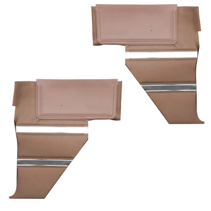 64 SPORT FURY CONVERTIBLE REAR PANELS - COPPER W/ SRM ROSEWOOD ACCENT
