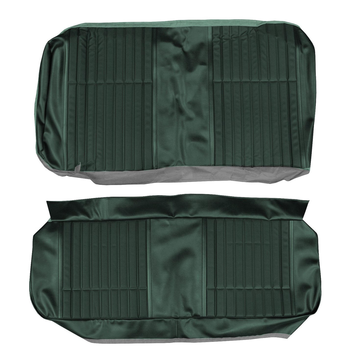 70 LEMANS SPORT COUPE REAR UPHOLSTERY - GREEN