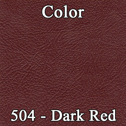 64 FURY 4-DOOR HTP/WAGON BENCH SEAT UPHOLSTERY - DARK RED/CRIMSON RED