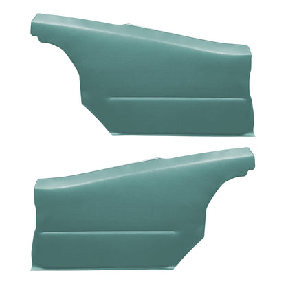 68 CAMARO "DELUXE" HARDTOP REAR PANELS W/ FOLD-DOWN SEAT (PRE-ASSEMBLED) - TURQUOISE