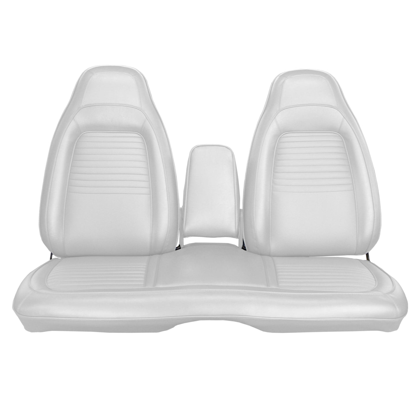 70 BARRACUDA SPLIT BENCH W/ C.A.R. UPHOLSTERY - WHITE