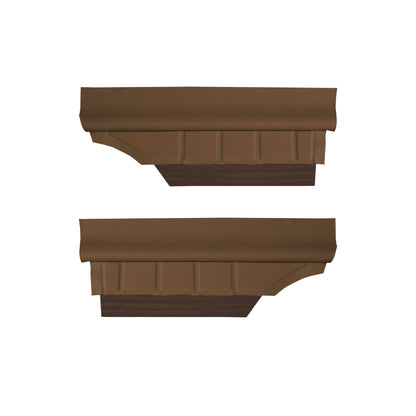 72 SKYLARK/GS "DELUXE" SPORT COUPE REAR PANELS W/ WOODGRAIN (UNASSEMBLED) - SADDLE