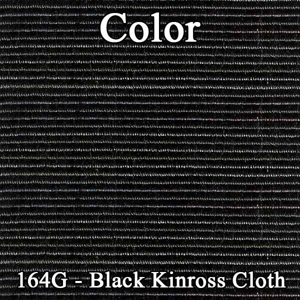 70 FIREBIRD/TRANS AM BUCKET SEAT CLOTH UPHOLSTERY- SRM BLACK KINROSS CLOTH/BLACK