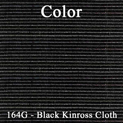 70 FIREBIRD/TRANS AM BUCKET SEAT CLOTH UPHOLSTERY- SRM BLACK KINROSS CLOTH/BLACK
