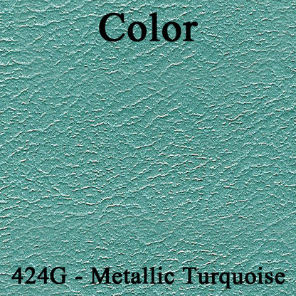68 CAMARO "DELUXE" FIXED HARDTOP REAR UPHOLSTERY - TURQUOISE
