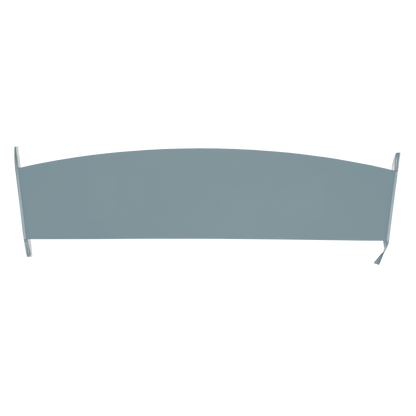 66-67 DODGE/PLYMOUTH B-BODY HARDTOP PACKAGE TRAY W/O SPEAKER CUT-OUTS - LIGHT BLUE