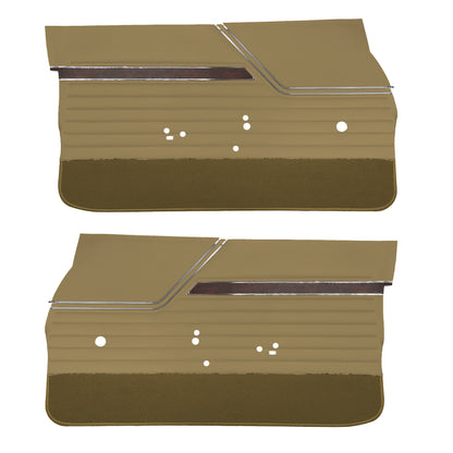 70 CUTLASS 'S'/442 SPORTS COUPE FRONT DOOR PANELS (UNASSEMBLED) - GOLD