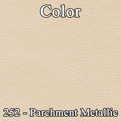 73 DART SPORT/DUSTER "STANDARD" FOLD-DOWN REAR REAR UPHOLSTERY - LSRM METALLIC PARCHMENT/PARCHMENT