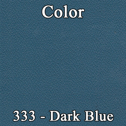 64 VALIANT SIGNET CONVERTIBLE REAR UPHOLSTERY - DARK BLUE/LIGHT BLUE W/ SILVER TINSEL