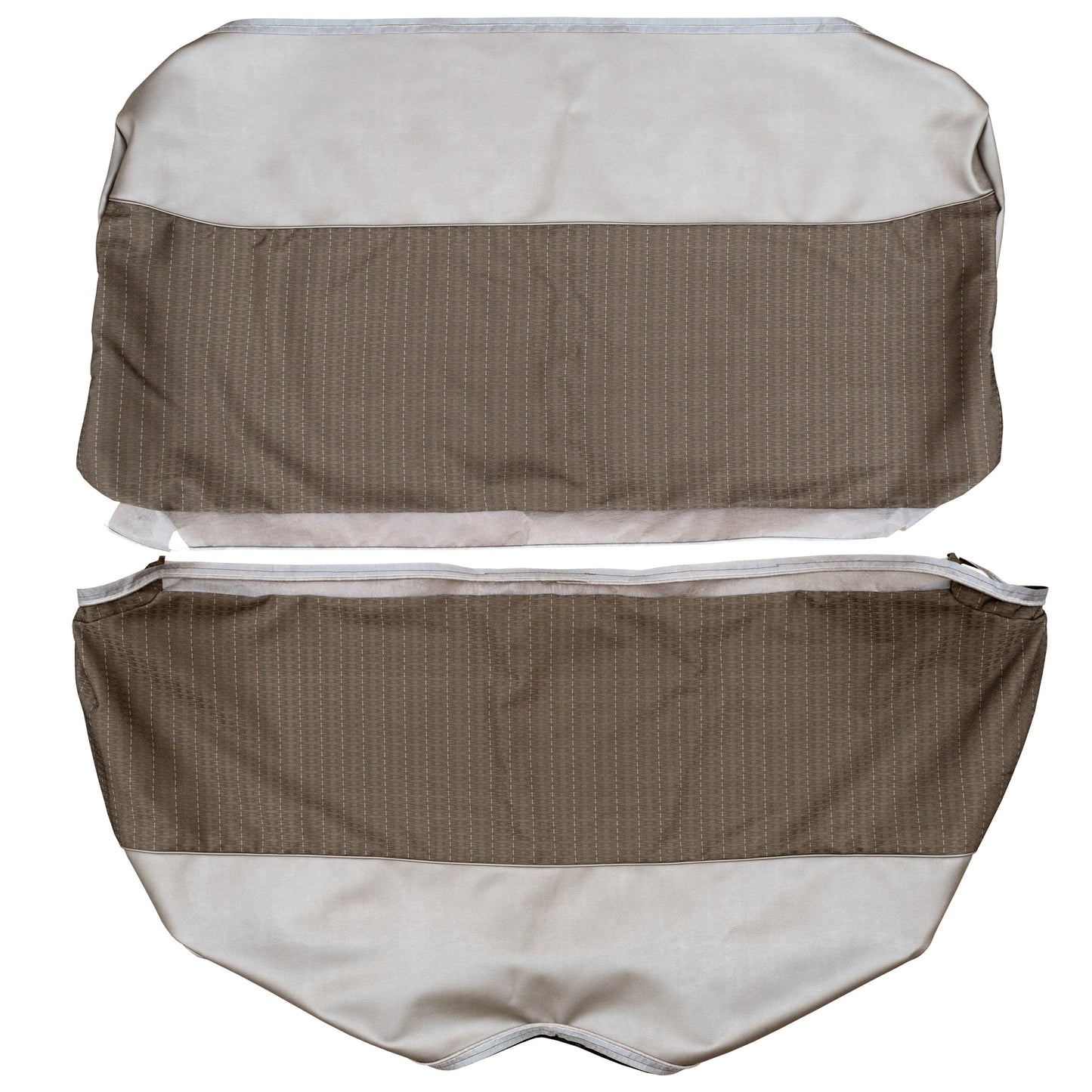 65 BELVEDERE I SEDAN REAR UPHOLSTERY - SRM FAWN CLOTH/FAWN TAN