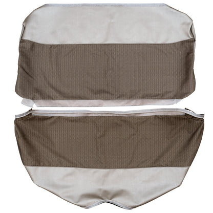 65 BELVEDERE I SEDAN REAR UPHOLSTERY - SRM FAWN CLOTH/FAWN TAN