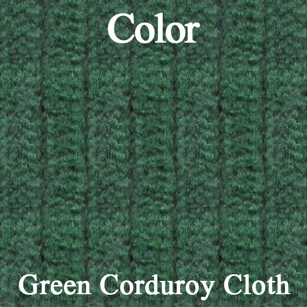 71 JAVELIN/AMX BUCKET SEAT CLOTH UPHOLSTERY - SRM GREEN CORDUROY/GREEN