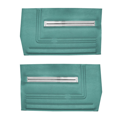 66 CHEVELLE/MALIBU CONVERTIBLE REAR PANELS - SRM LIGHT TURQUOISE