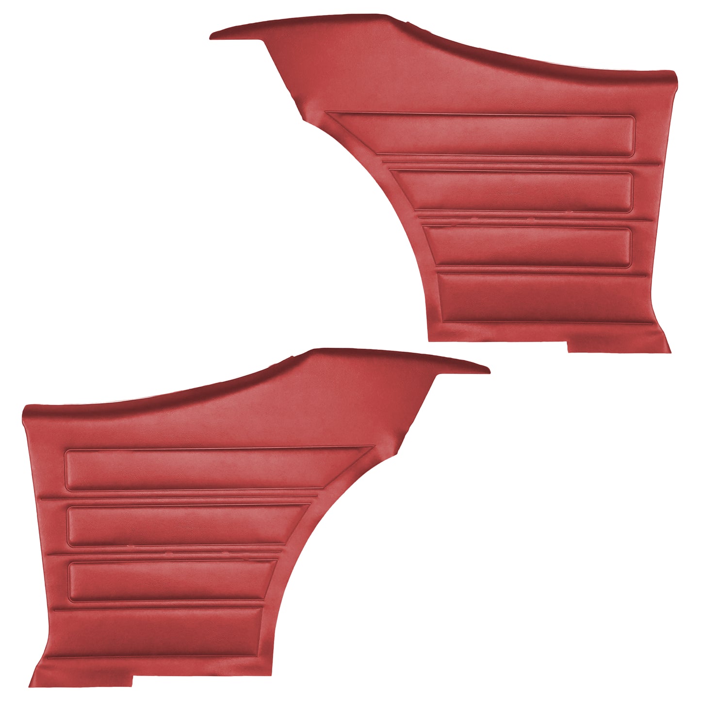 68 GTO/LEMANS HARDTOP REAR PANELS (PRE-ASSEMBLED) - RED