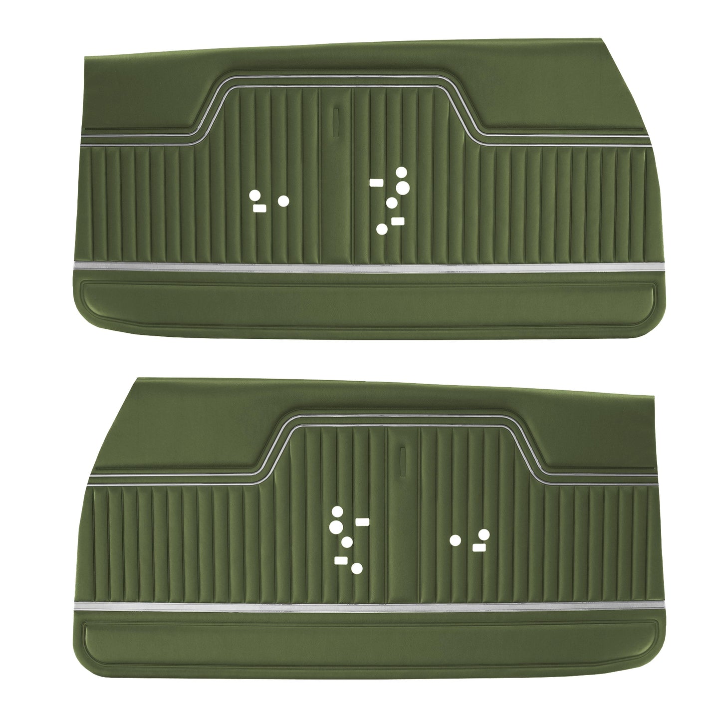 71 CHEVELLE/MALIBU FRONT DOOR PANELS (UNASSEMBLED) - JADE GREEN