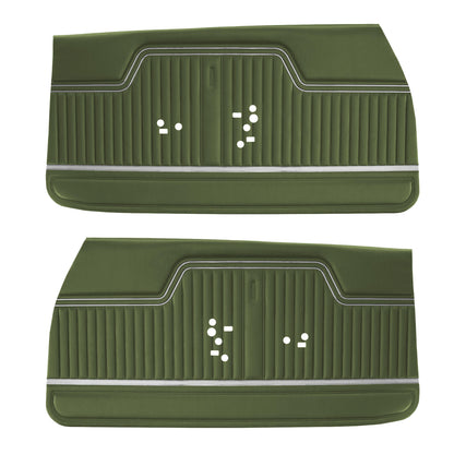 71 CHEVELLE/MALIBU FRONT DOOR PANELS (UNASSEMBLED) - JADE GREEN