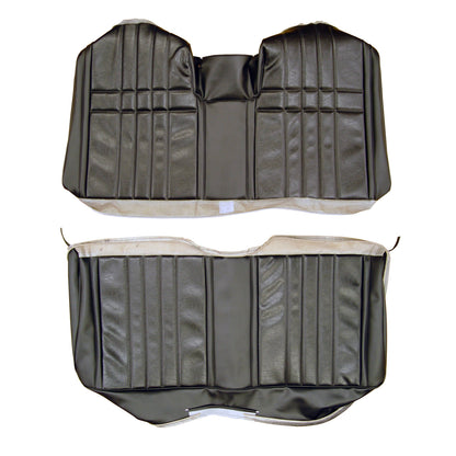 68 FURY III CONVERTIBLE REAR UPHOLSTERY - BLACK