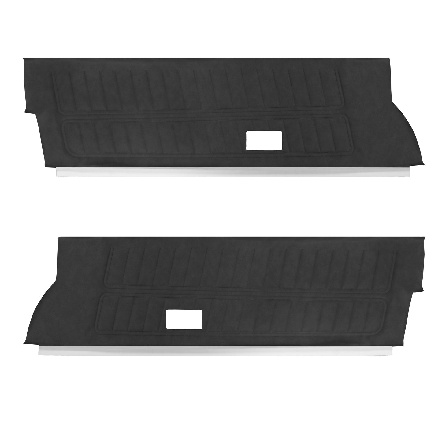 72-76 FIREBIRD/TRANS AM "STANDARD" UPPER DOOR PANELS (UNASSEMBLED) - BLACK