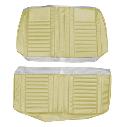 67 CUTLASS SUPREME/442 CONV. REAR UPHOLSTERY - PEARL YELLOW