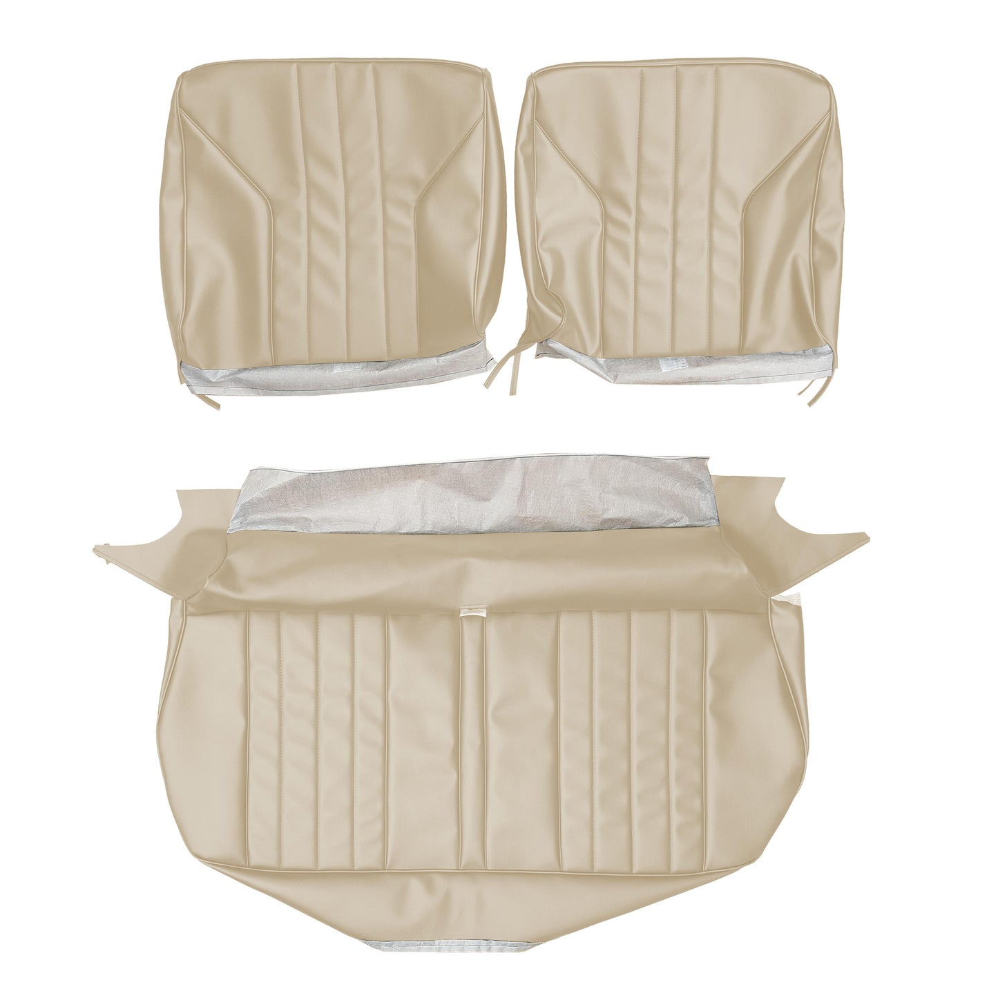 69 SKYLARK/GS 350 SPLIT BENCH UPHOLSTERY - PARCHMENT