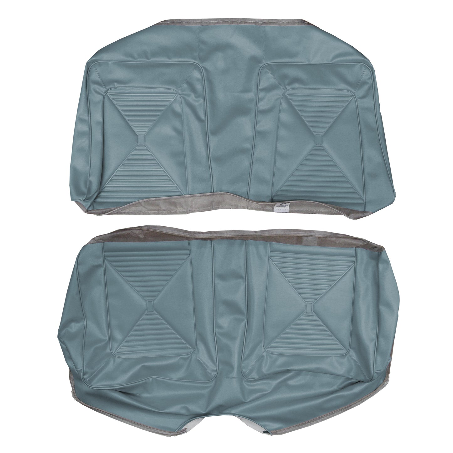 65 DART GT CONVERTIBLE REAR UPHOLSTERY - BLUE