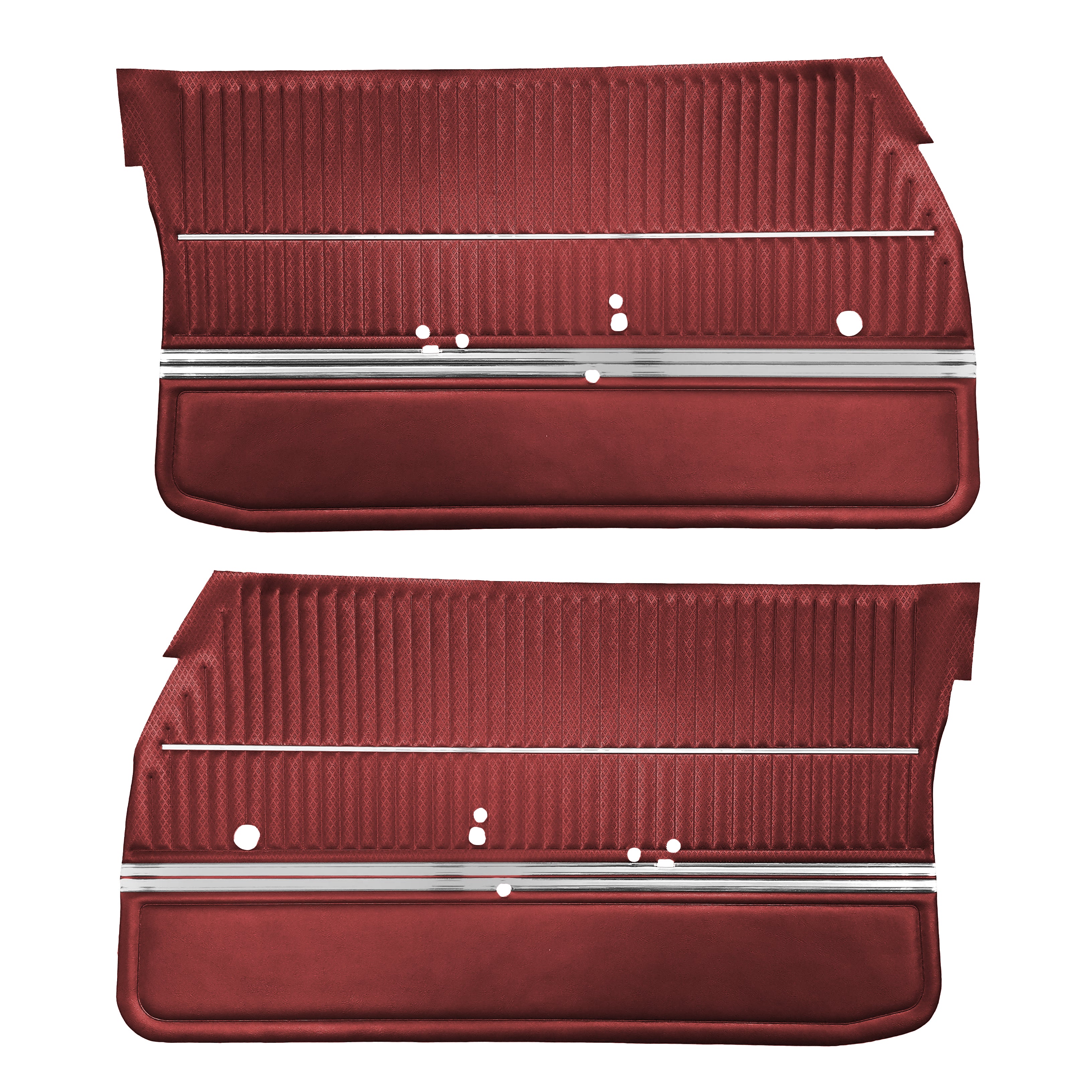 68 Cutlass S/442 Sports Coupe Door Panels - Red - Legendary Auto