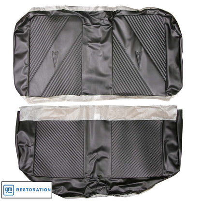65 GTO/LEMANS HARDTOP REAR UPHOLSTERY - BLACK