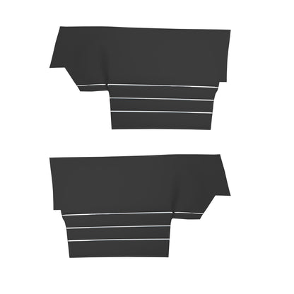 68 SKYLARK/GS "DELUXE" CONVERTIBLE REAR PANELS (UNASSEMBLED) - BLACK