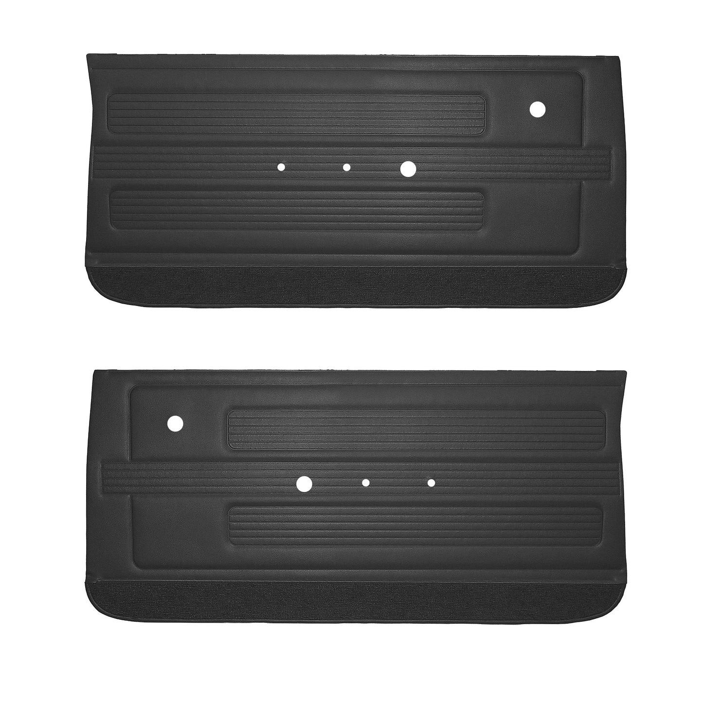 67 GTO/LEMANS FRONT DOOR PANELS - BLACK