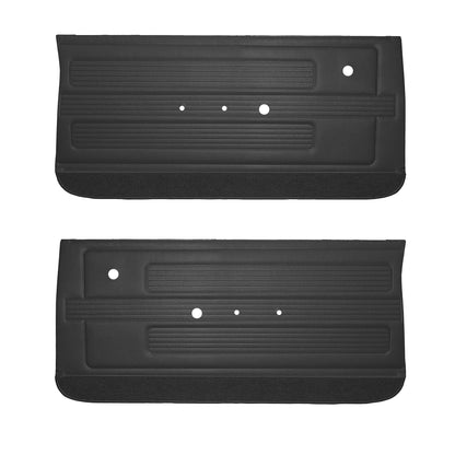 67 GTO/LEMANS FRONT DOOR PANELS - BLACK