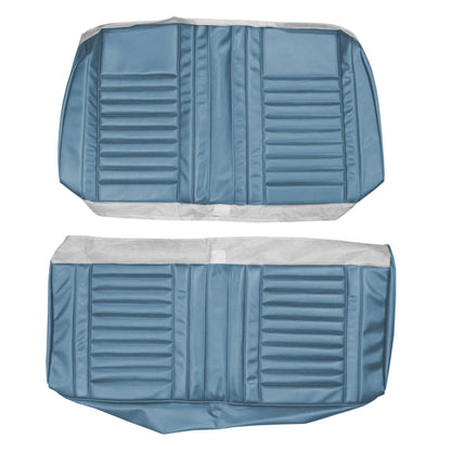 67 CUTLASS SUPREME/442 CONV. REAR UPHOLSTERY - BLUE