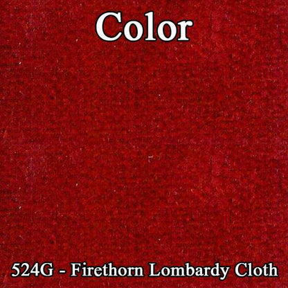 77 FIREBIRD/TRANS AM "DELUXE CLOTH" UPPER DOOR PANELS (UNASSEMBLED) - LSRM FIRETHORN LOMBARDY CLOTH/FIRETHORN