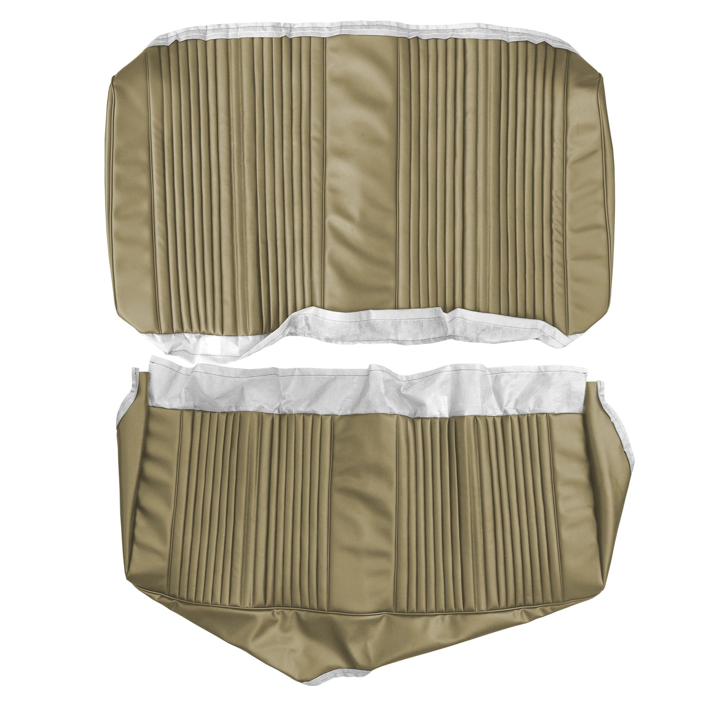65 CUTLASS/442 HARDTOP REAR UPHOLSTERY - BUCKSKIN