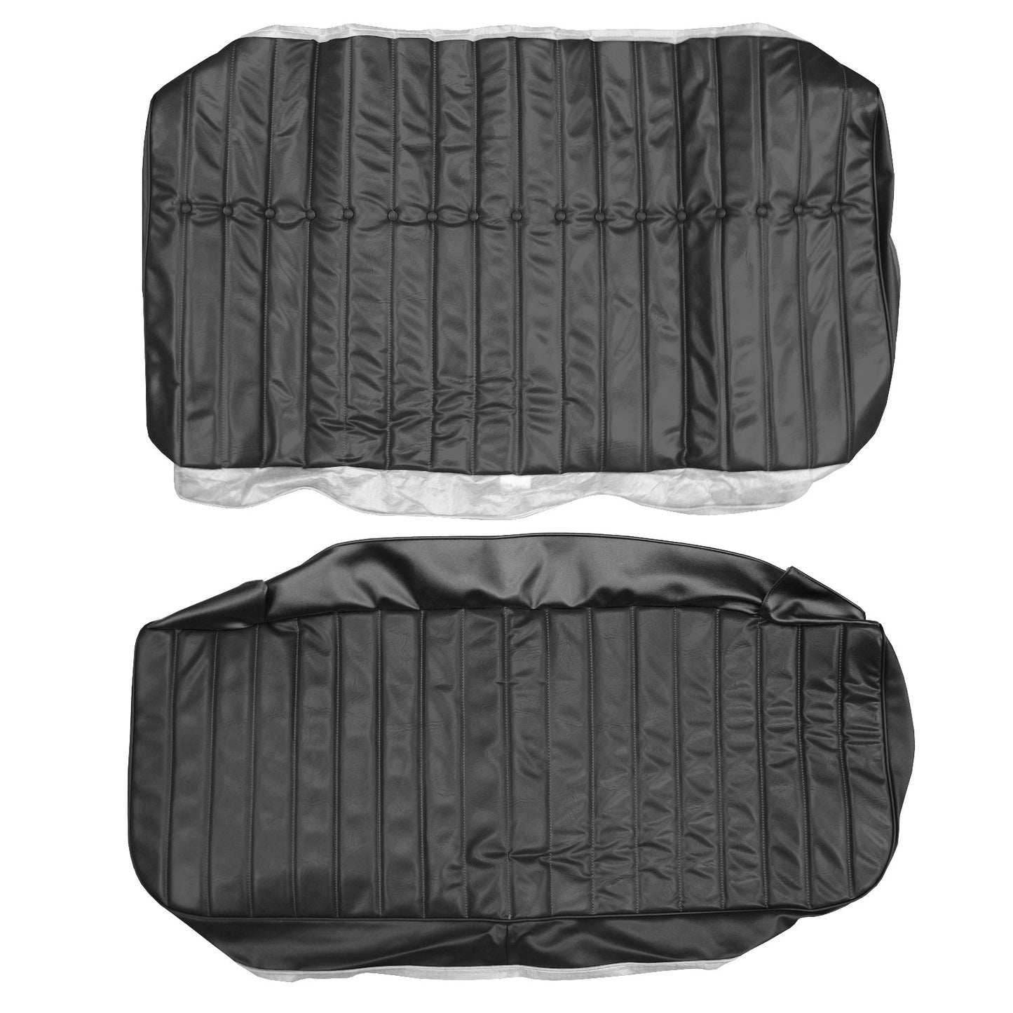 72 MONTE CARLO HARDTOP REAR UPHOLSTERY - BLACK