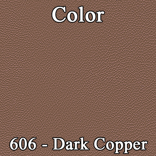 64 FURY SPLIT BENCH SEAT UPHOLSTERY - DARK COPPER/COPPER