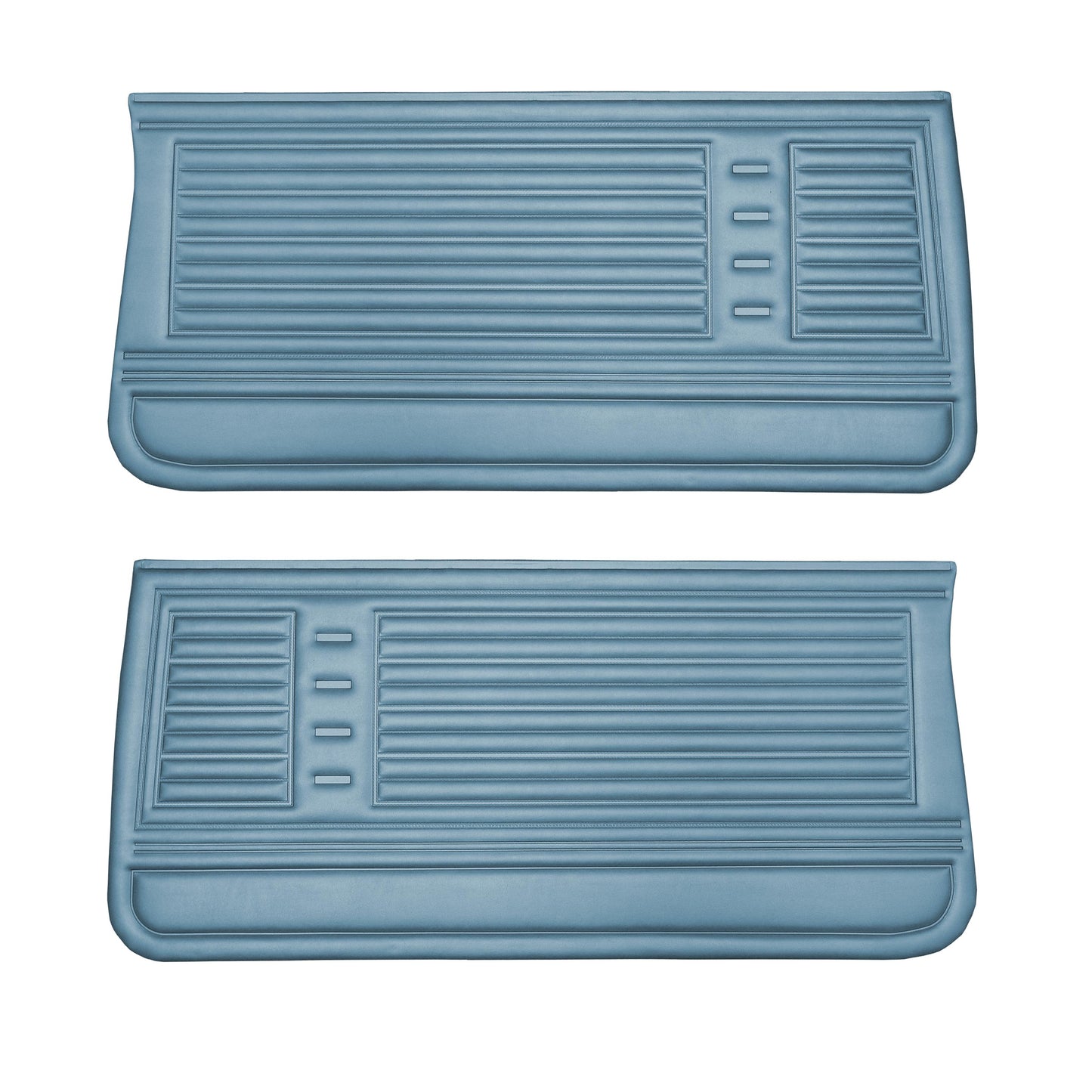 67 CHEVELLE/MALIBU FRONT DOOR PANELS - LIGHT BLUE