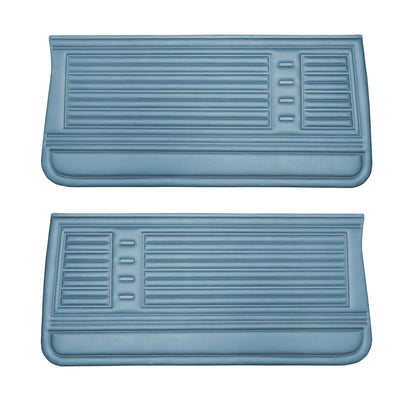 67 CHEVELLE/MALIBU FRONT DOOR PANELS - LIGHT BLUE
