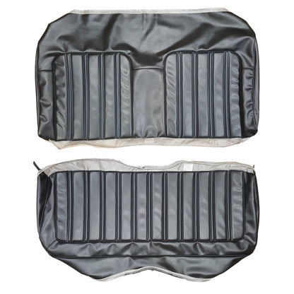 74 SATELLITE SEBRING/ROADRUNNER "DECOR" REAR UPHOLSTERY - BLACK