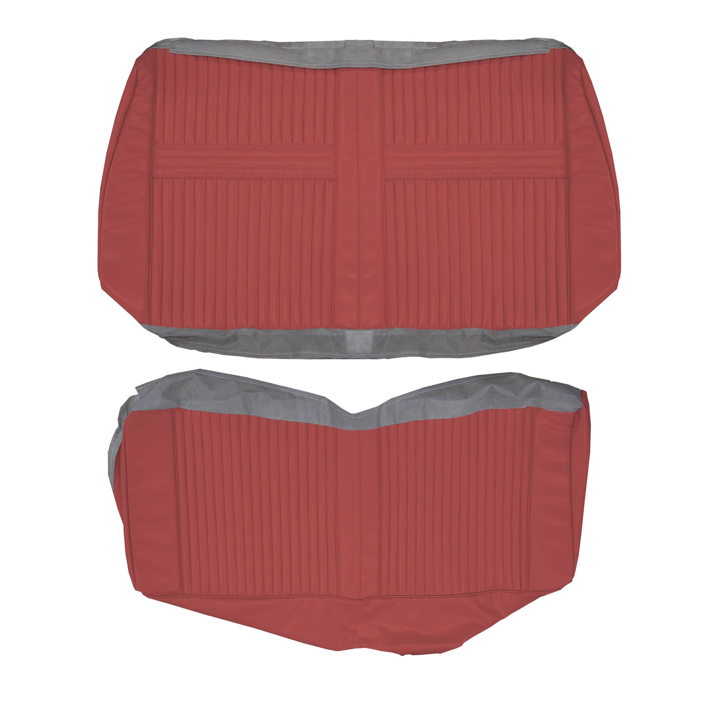 64 CUTLASS/442 CONVERTIBLE REAR UPHOLSTERY - RED