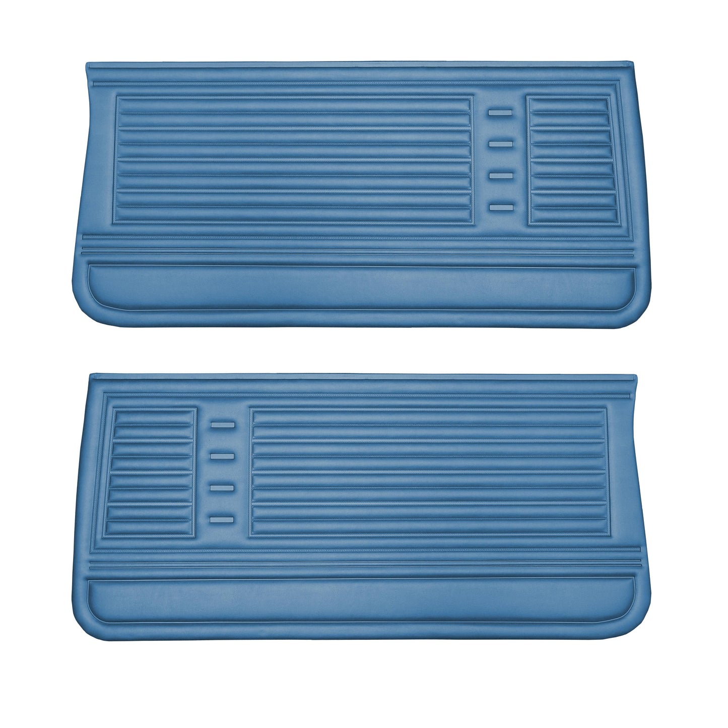67 CHEVELLE/MALIBU FRONT DOOR PANELS - BRIGHT BLUE