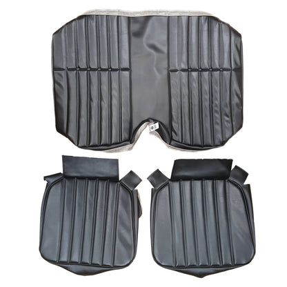 72 CAMARO "STANDARD" HARDTOP REAR UPHOLSTERY - BLACK