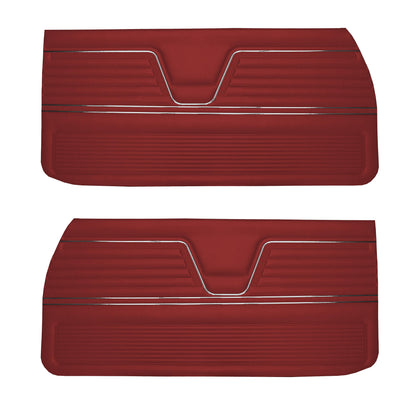 69 CHEVELLE/MALIBU FRONT DOOR PANELS (UNASSEMBLED) - RED