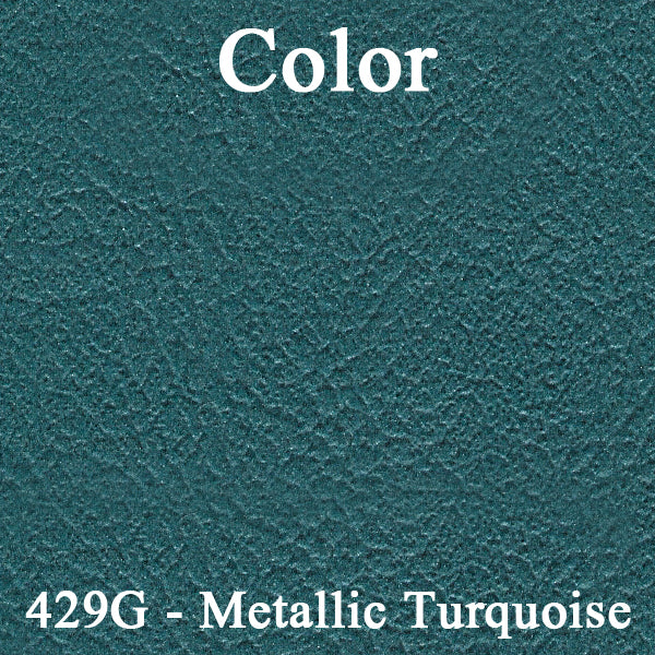 68 GTO/LEMANS BUCKET SEAT UPHOLSTERY - TURQUOISE