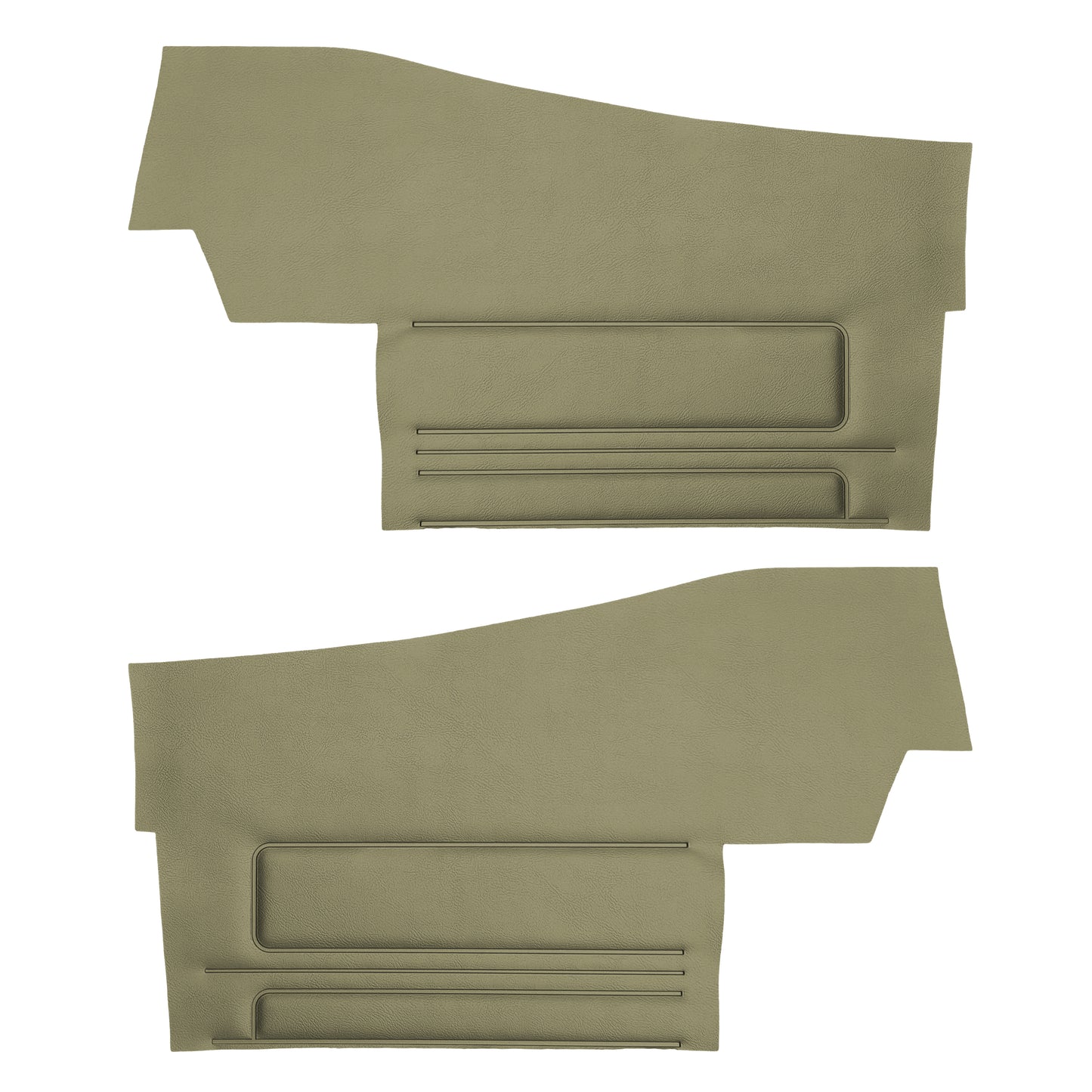 68 GTO/LEMANS CONVERTIBLE REAR PANELS (UNASSEMBLED) - WILLOW GOLD