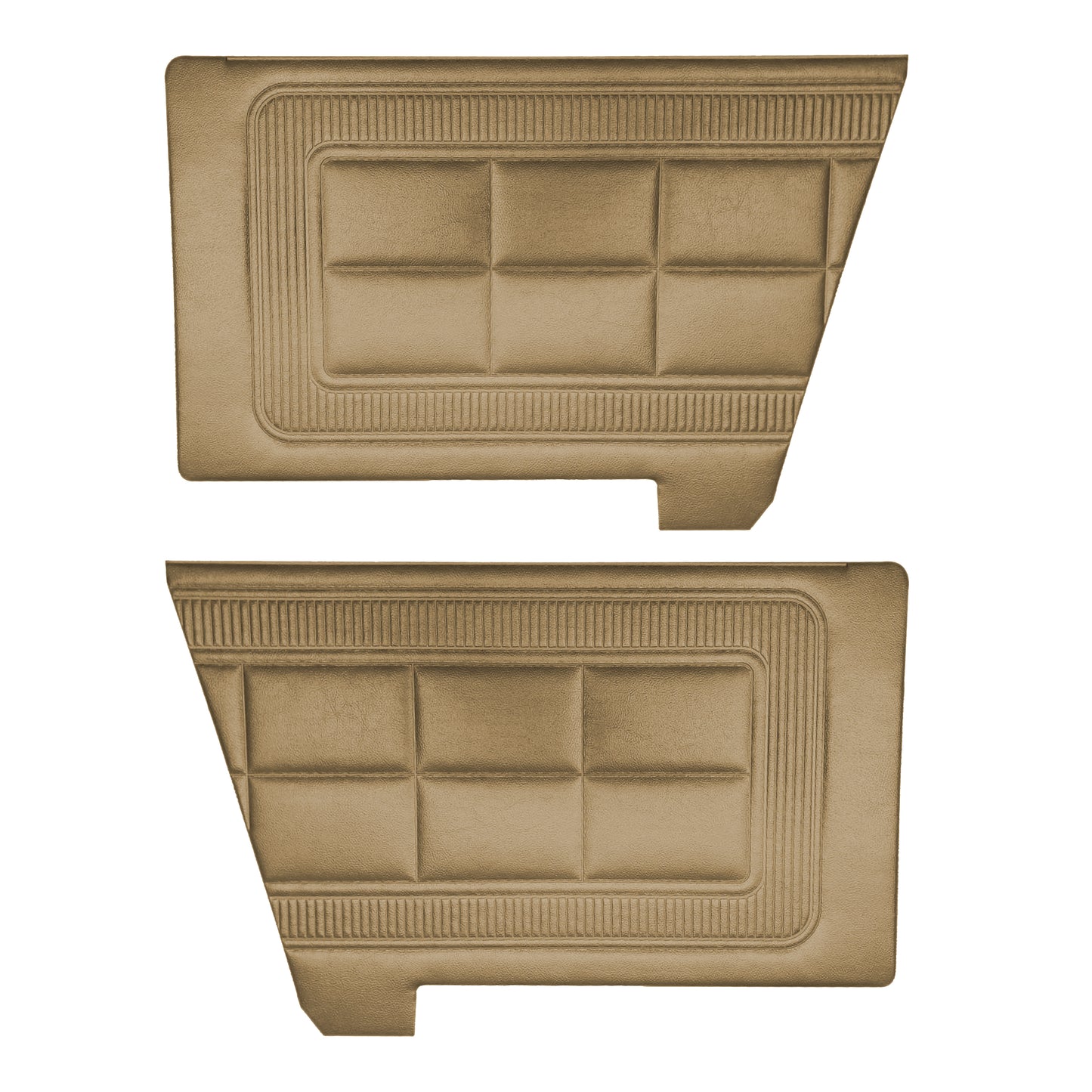 69 DART CUSTOM HARDTOP REAR PANELS - SADDLE