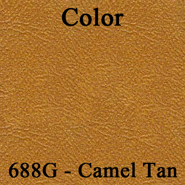 78 CAMARO STD CLOTH BKT SEAT UPH SRM CAMEL PLAID/CAMEL TAN
