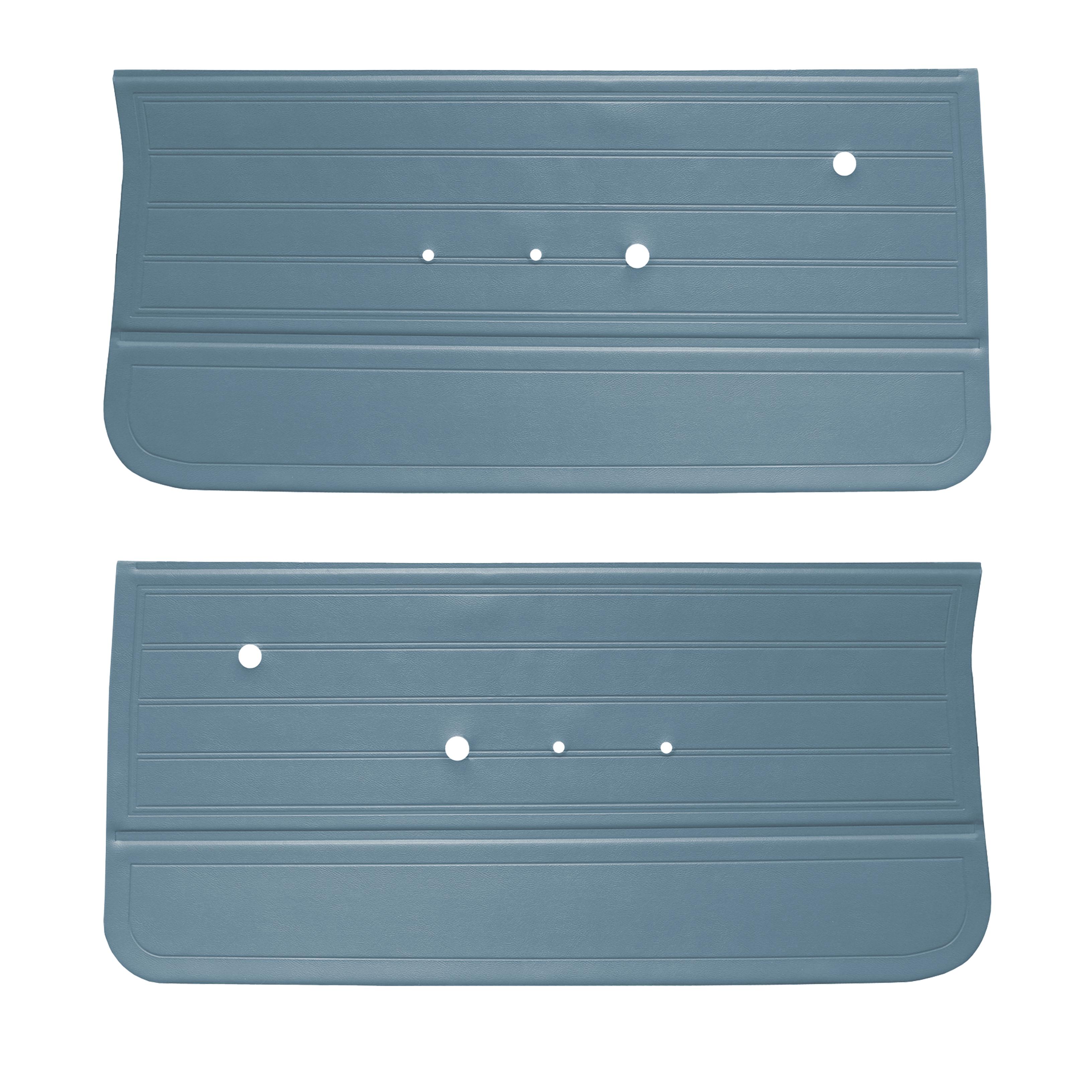 65 Chevelle/Malibu Front Door Panels - Met Blue/Med Blue